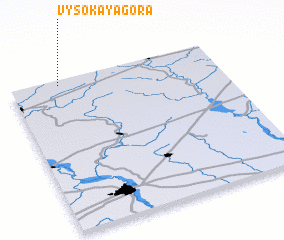 3d view of Vysokaya Gora