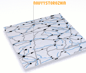 3d view of Novyy Storozhin