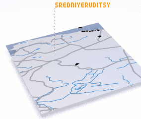 3d view of Sredniye Ruditsy