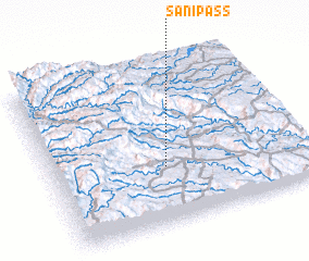 3d view of Sani Pass