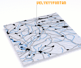 3d view of Velykyy Fontan