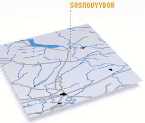 3d view of Sosnovyy Bor