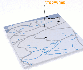 3d view of Staryy Bor