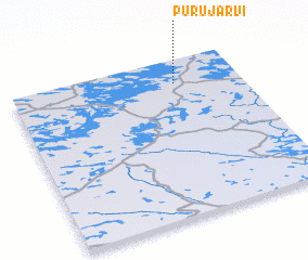 3d view of Purujärvi