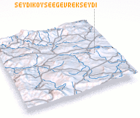 3d view of Seydiköy see Gevrekseydi