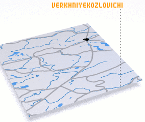 3d view of Verkhniye Kozlovichi