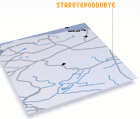 3d view of Staroye Poddub\