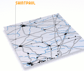 3d view of Saint-Paul