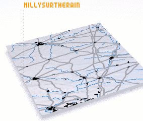 3d view of Milly-sur-Thérain