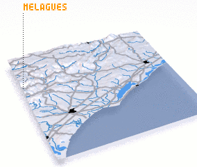 3d view of Mélagues