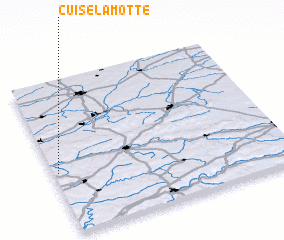 3d view of Cuise-la-Motte