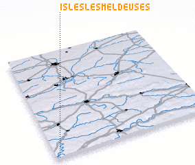 3d view of Isles-les-Meldeuses