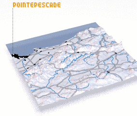 3d view of Pointe Pescade