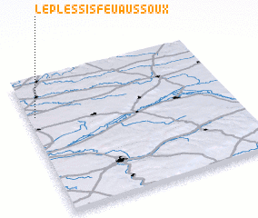 3d view of Le Plessis-Feu-Aussoux