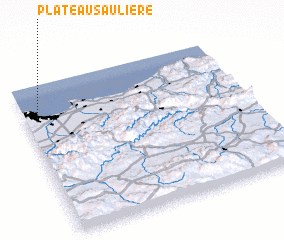 3d view of Plateau Saulière