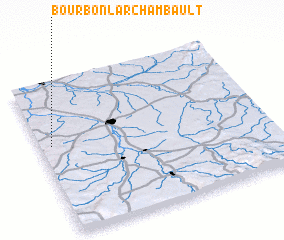 3d view of Bourbon-lʼArchambault