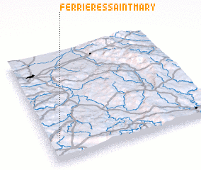 3d view of Ferrières-Saint-Mary