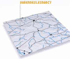 3d view of Varennes-lès-Narcy