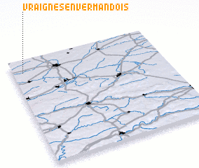 3d view of Vraignes-en-Vermandois