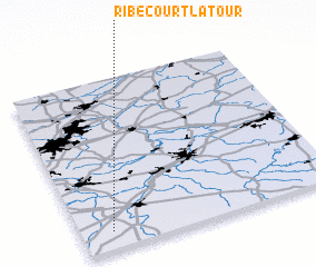 3d view of Ribécourt-la-Tour