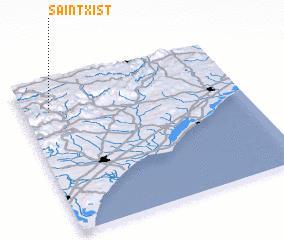 3d view of Saint-Xist