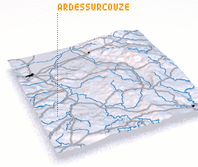 3d view of Ardes-sur-Couze