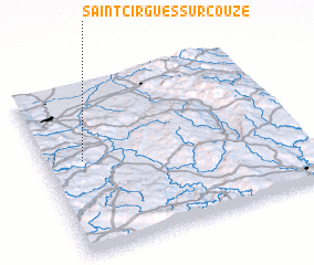 3d view of Saint-Cirgues-sur-Couze