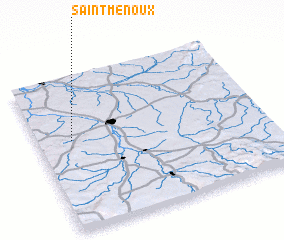 3d view of Saint-Menoux