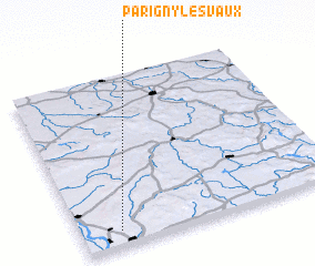 3d view of Parigny-les-Vaux