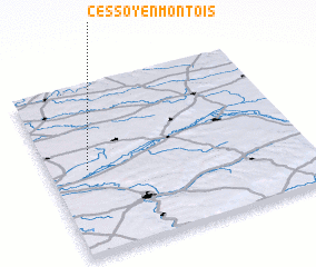 3d view of Cessoy-en-Montois