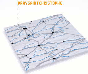 3d view of Bray-Saint-Christophe