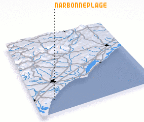 3d view of Narbonne-Plage