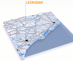 3d view of Lespignan