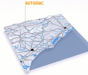 3d view of Autignac