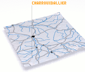 3d view of Charroux-dʼAllier