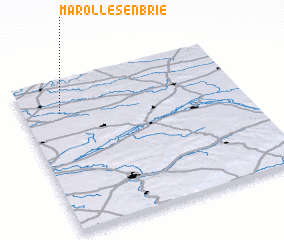 3d view of Marolles-en-Brie