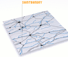 3d view of Saint-Bandry