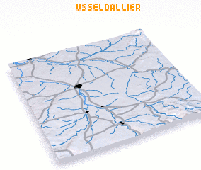 3d view of Ussel-dʼAllier
