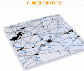 3d view of Flines-lès-Raches