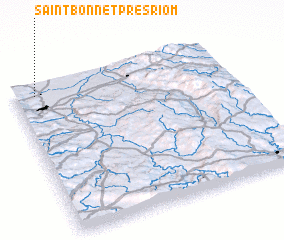 3d view of Saint-Bonnet-près-Riom