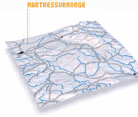 3d view of Martres-sur-Morge