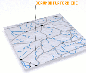 3d view of Beaumont-la-Ferrière