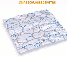 3d view of Sainte-Colombe-de-Peyre