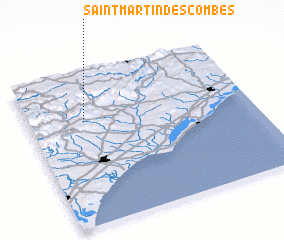 3d view of Saint-Martin-des-Combes