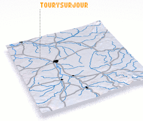 3d view of Toury-sur-Jour