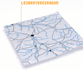 3d view of Les Bruyères-Radon