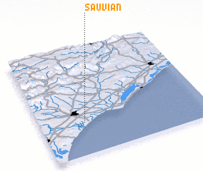 3d view of Sauvian