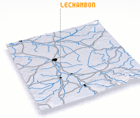 3d view of Le Chambon