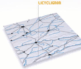 3d view of Licy-Clignon