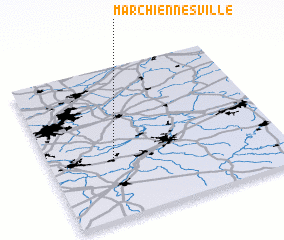 3d view of Marchiennes-Ville